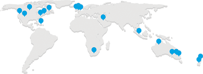 Map of Physio123 supported locations